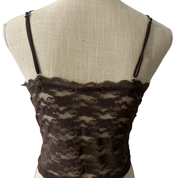Faded Rose Brown Lace Camisole Top.Sz/L - Picture 4 of 10
